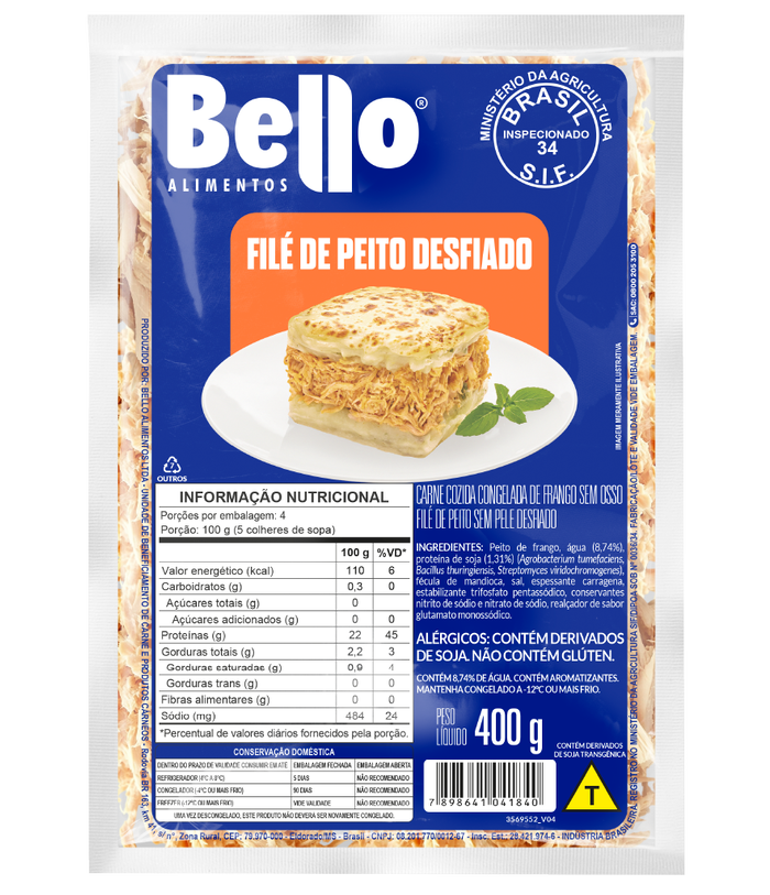 FILÉ DE PEITO DESFIADO