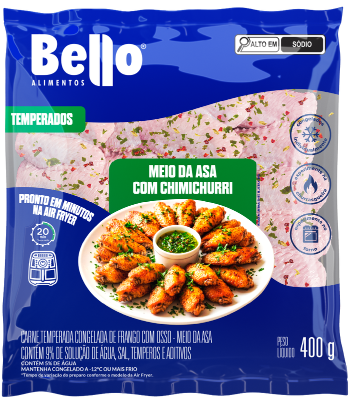 MEIO DA ASA COM CHIMICHURRI